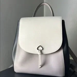 kate spade | Bags | Kate Spade Cream And Black Backpack With  display picture 1